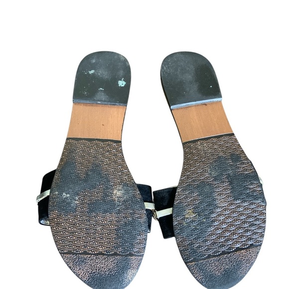 Elegant Black Embellished Women's Sandals 7 - Picture 5 of 6